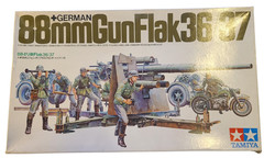 Tamiya German 88mm Gun Flak 36/37 Model Kit #MM117 Japan Pre‑Owned Complete