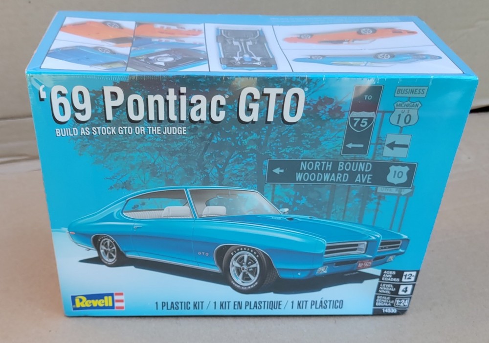 Revell ’69 Pontiac GTO 2’n 1 Factory Sealed Box 1:24 Scale Model Kit 14530