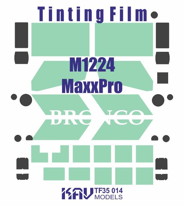 1:35 Window Tint Film for M1224 MaxxPro MRAP Bronco CB35142