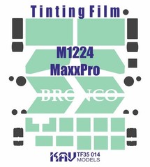 1:35 Window Tint Film for M1224 MaxxPro MRAP Bronco CB35142