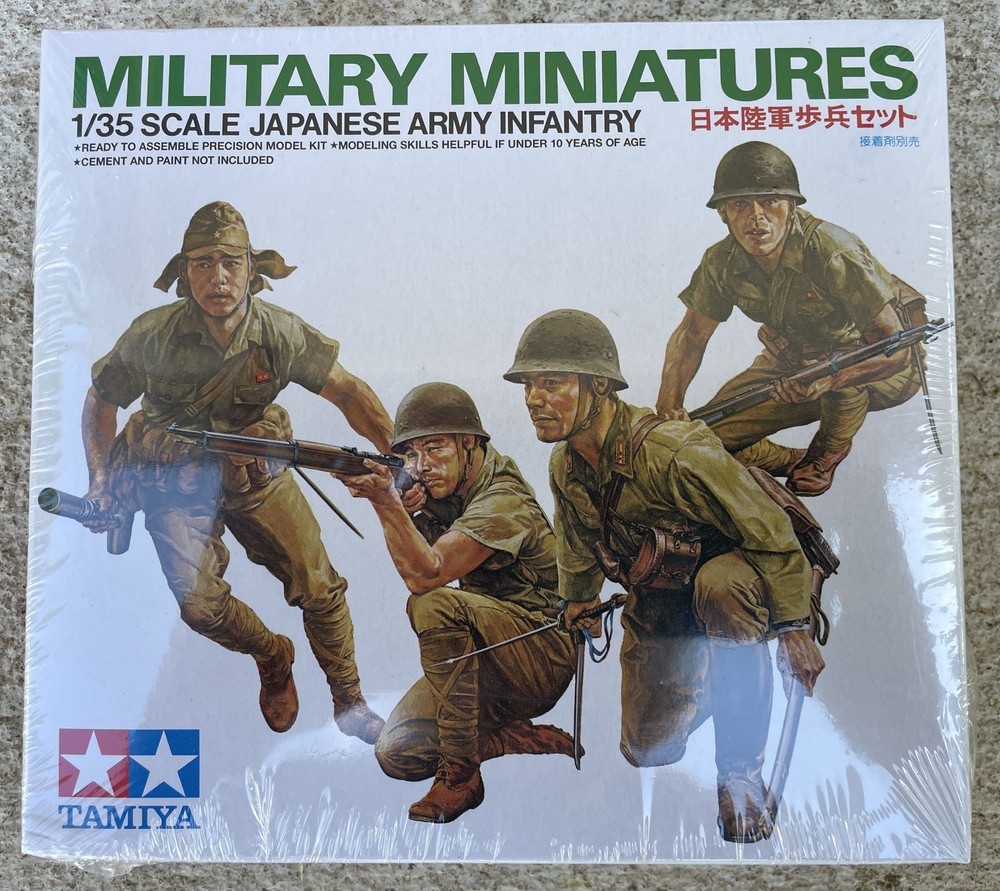 Tamiya MILITARY MINIATURES JAPANESE ARMY INFANTRY Kit 35090 1/35 NOS SEALED BOX
