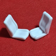 Custom Bucket Seats Hot Rod 1937 Ford 1:24 scale model car part Lindberg