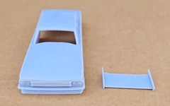 ABS-LIKE RESIN 3D PRINTED 1/25 1961 OLDSMOBILE F85 PRO MOD BODY WITH WING
