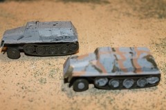 Roco Minitanks (2) WWII German half -tracked DBGM made Austria