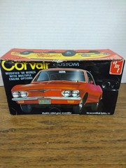 Vintage AMT 1969 Corsair Custom Plastic Model Car Kit Open Box Parts Are Sealed