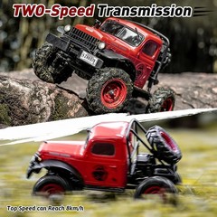 FMS RC Crwaler 1/24 FCX24 Power Wagon RTR 4WD 2.4GHz 3CH Remote Control Car(Red)