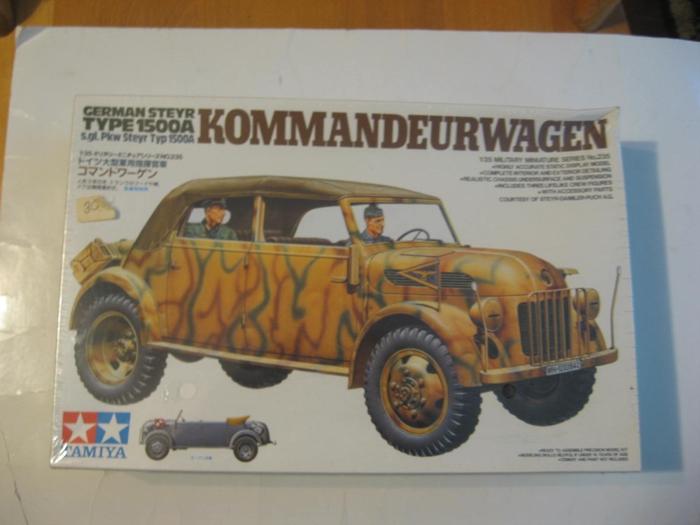 TAMIYA 1/35 SCALE–GERMAN STEYR KOMMANDEURWAGEN–FACTORY SEALED–FREE SHIPPING