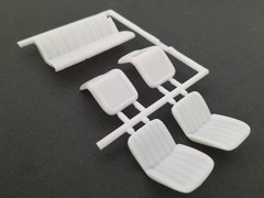 1966 Malibu SS FRONT & REAR SEATS for Revell Monogram 1:24 Model 66 Chevelle