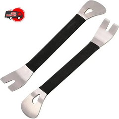 Car Trim Removal Tool Stainless Steel Pry Panel Clip Installer Kit Set