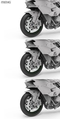 MENG Motorcycle Series MT-011 1/9 Scale Kawasaki Ninja H2R 2018 Model kit（Hot）