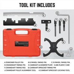 Dna Motoring 9Pcs Engine Timing Tool Engine Camshaft Belt Timing Locking Tools