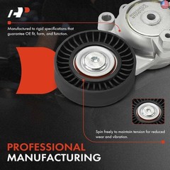 A-Premium Belt Tensioner Assembly with 2 Pulleys Compatible with Toyota Camry