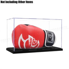US 12.2″ L Perspex Display Box Acrylic Case Plastic Base Self-Install Dustproof