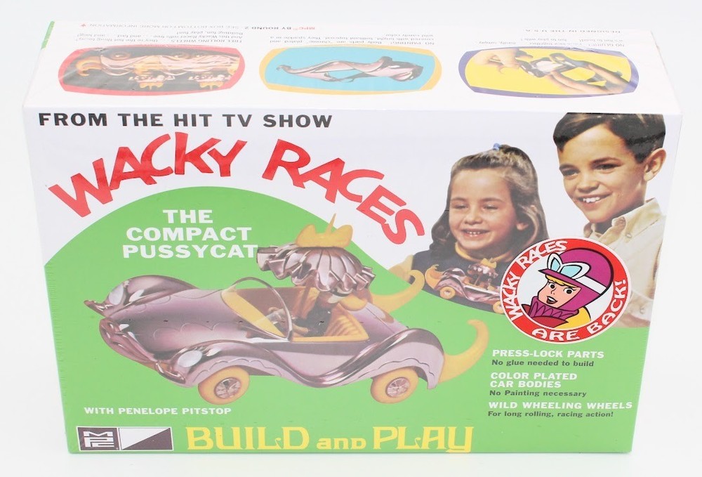 1:25 Wacky Races: Compact Pussycat Figure Snap MPC Model Kit Penelope Pitstop