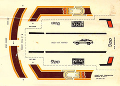 vintage decal stickers for model cars and trucks Lesney AMT TC3 4B2