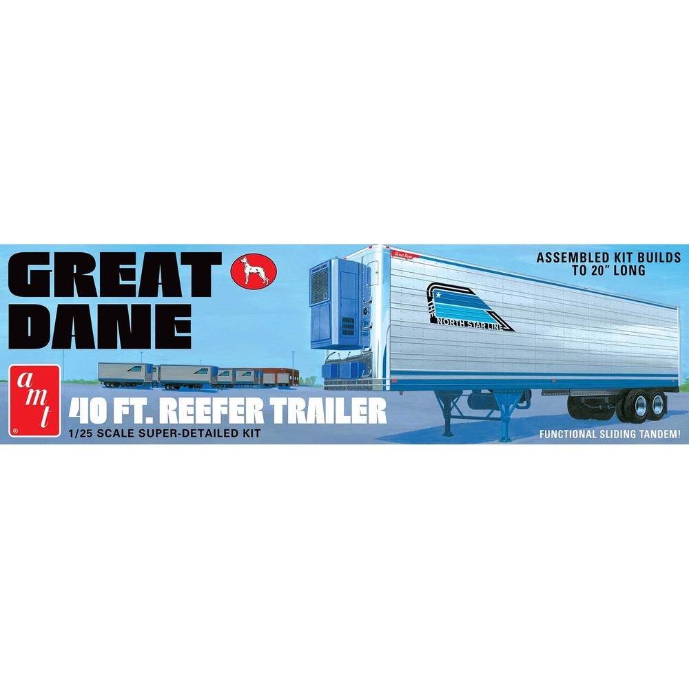AMT Great Dane 40′ Reefer Trailer AMT1249 Plastics Car/Truck 1/24 1/25