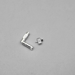 AMT 1/25 1937 37 Chevy Salt Shaker Parts Kitbash Chrome Rear View Mirror