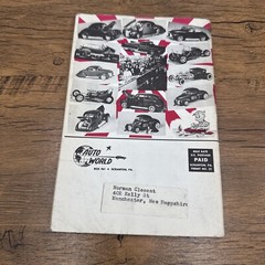 1961 Vintage Auto World Catalog, Scale Model Cars, RARE ORDER FORM PAINT GUIDE