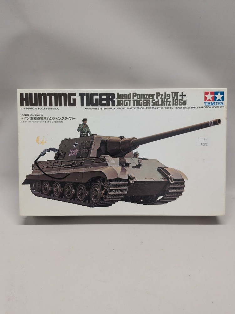 Tamiya German Jagd Panzer Pz Jg VI “Hunting Tiger” 1/35 Rare Motorized MT121