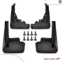 A-Premium Set of 4PCS Mud Flaps Splash Guards Mudguards Mudflaps with Hardware