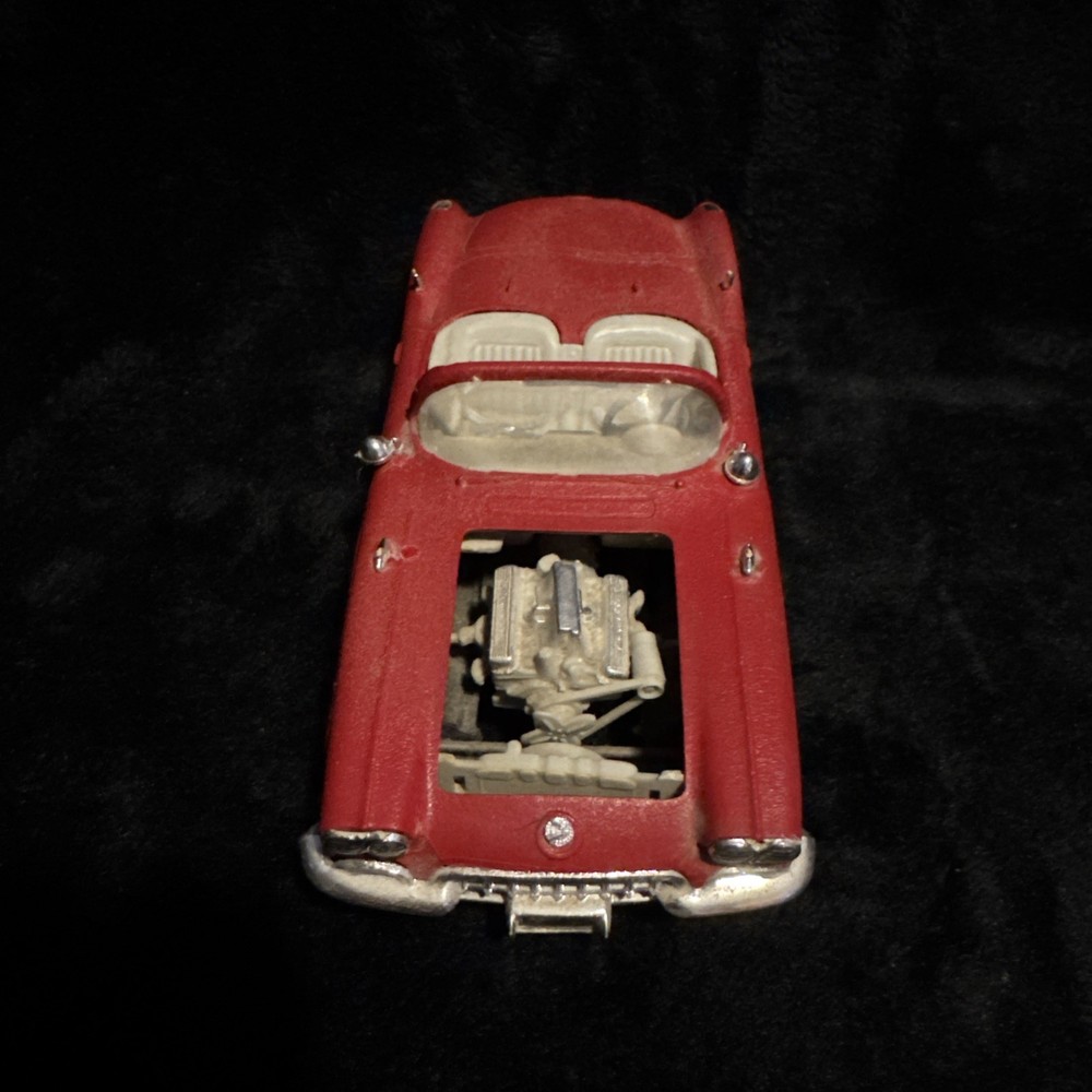 Vintage 1957 Red Chevy Corvette Convertible Model Car
