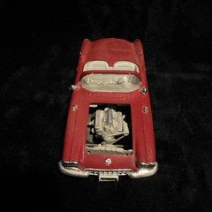 Vintage 1957 Red Chevy Corvette Convertible Model Car