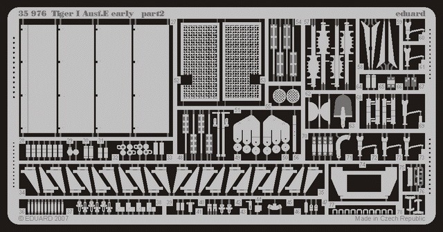 Eduard Models Photoetch for 1/35 German Tiger I Ausf.E Early for Tamiya kit