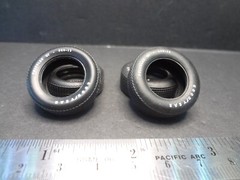 1:25 scale pad printed GOODYEAR Good Year Polyglas GT Tires 2X Front + 2X Rear