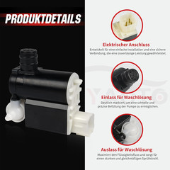 Windshield Washer Pump Replacement for Hyundai, Kia Vehicles – Accent Entourage