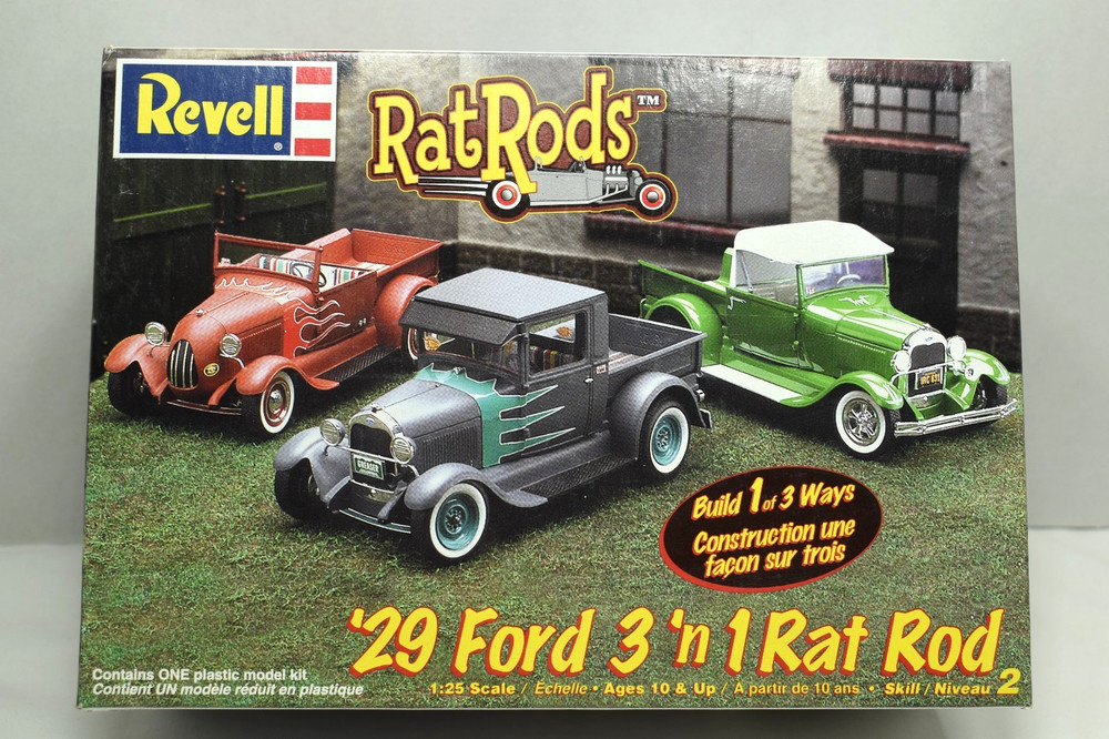 Revell 1:25 1929 Ford 3 N 1 Rat Rods #85-2348 Selling As Parts