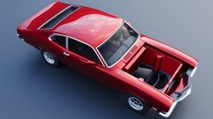 ABS Like Resin 3D Printed 1971 Mercury Comet Model in 1/25