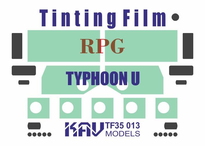 1:35 Window Tint Film for Typhoon U 63095 RPG MODEL 35008