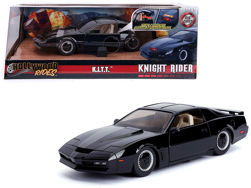 Jada 30086 1982 Pontiac Firebird Trans Am Black with Light “Knight Rider” 1/24