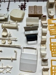 Vintage Model Car Parts Lot Bodies Glass Chrome Interiors Parts MPC AMT Revell