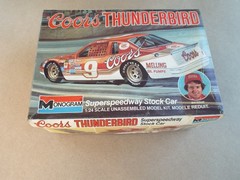 Coors Thunderbird Stock Car Bill Elliott Monogram #2244 Model Open Box New (Read