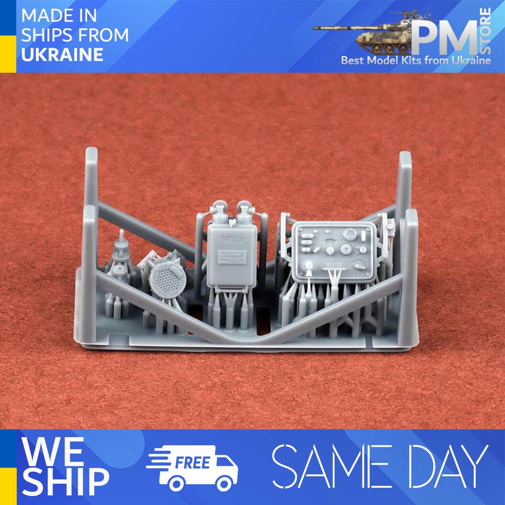SBS 3D022 1/35 Radio equipment for Sd Kfz 250 Fusprech.f-1943 3d print resin kit