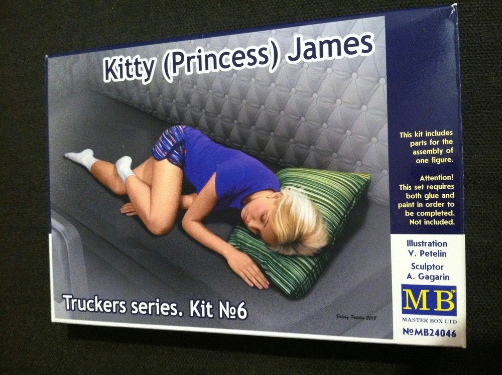 1/24 Master Box Lot MB24046 Trucker Series Kitty Princess James #6 Model