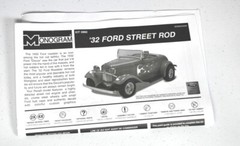 MONOGRAM “CLASSIC CRUISER” 32 FORD STREET ROD 1/24 #85-0882 New Open Box