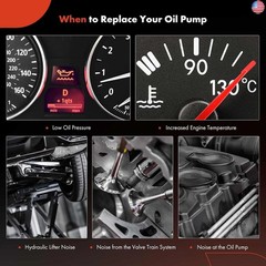 A-Premium 3.5L 3.7L Engine Oil Pump Compatible with Ford F-150, Explorer,