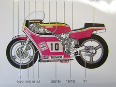 Decalpool 1/12 Suzuki RGB500 Texaco Heron #10 GP Racer 1980 Decal Sheet DP289