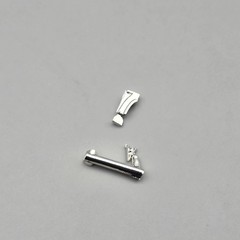 AMT 1/25 1936 Ford Coupe Parts Kitbash Chrome V8 Hood Emblem 2 Piece
