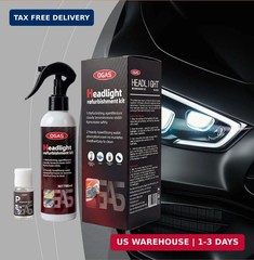 Professional Car Headlight Restoration Kit, Cleaning and Polishing Spray, Multif