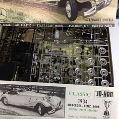 Jo-Han Classic 1934 Mercedes-Benz 500K Special Sports Roadster 1:25 Kit Open Box