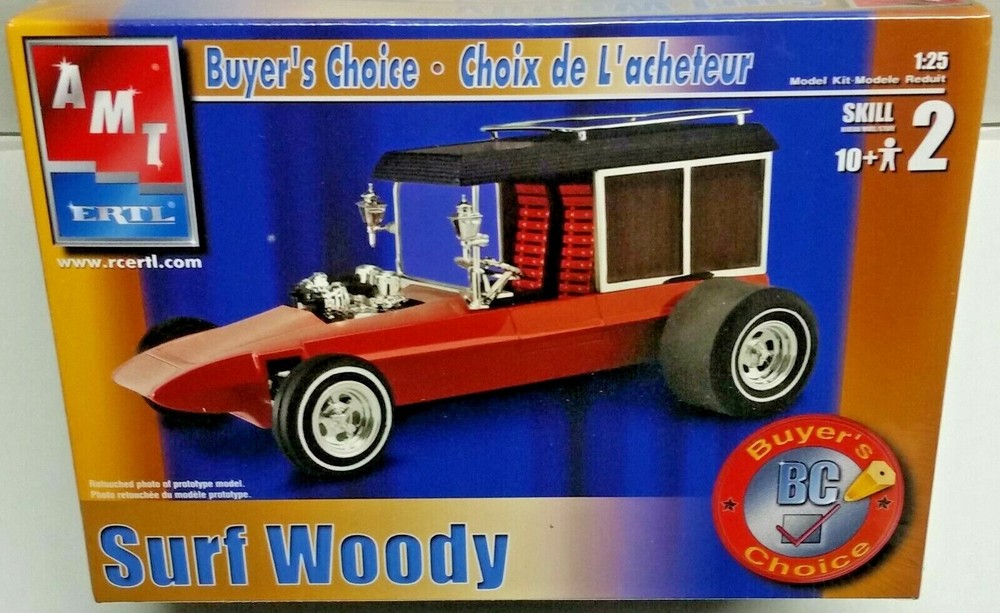 AMT Buyers Choice SURF WOODY Custom Hot Rod Model Kit New 2003