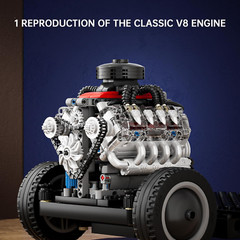 Mini V8 Engine Kits That Runs, Build Your Own Visible Car Motor, Physical Scienc