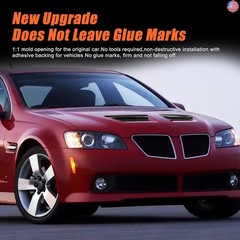 ABS Car Front Hood Vents fits Exterior Decoration Accessories Compatible with