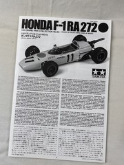Tamiya 20043 Honda F-1 RA272 model kit