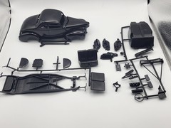 Vintage AMT Ford 1940 Ford Deluxe Coupe 3 in 1 customizing kit UNBUILT IN BOX