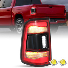 LED Tail Light Assembly Compatible with 2019-2024 Dodge Ram 1500 with Blind Spot