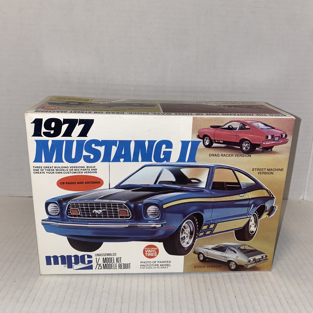 MPC 1977 Mustang II 1/25 Model Kit #1-7713 Sealed Inside